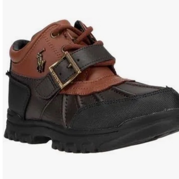 Polo Ralph Lauren
Boys' Dover Buckled Boots Brown and Black Boots BNWOB - Picture 2 of 10